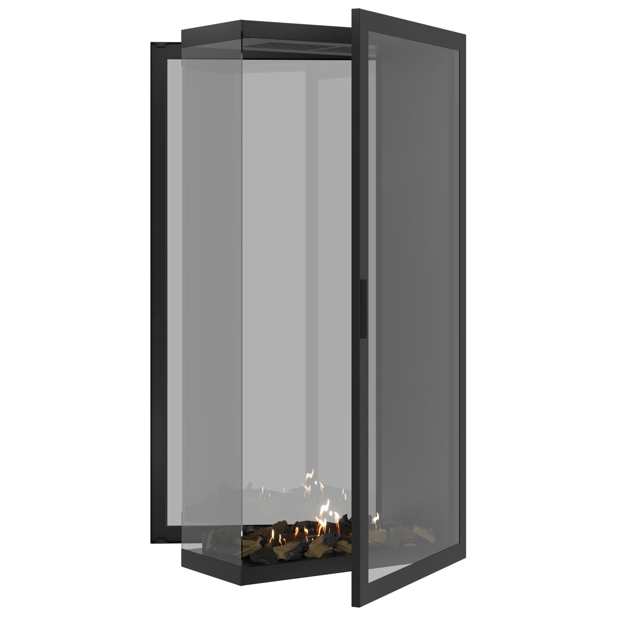 Saint Roomdivider with Full Glass 80 x 200 cm