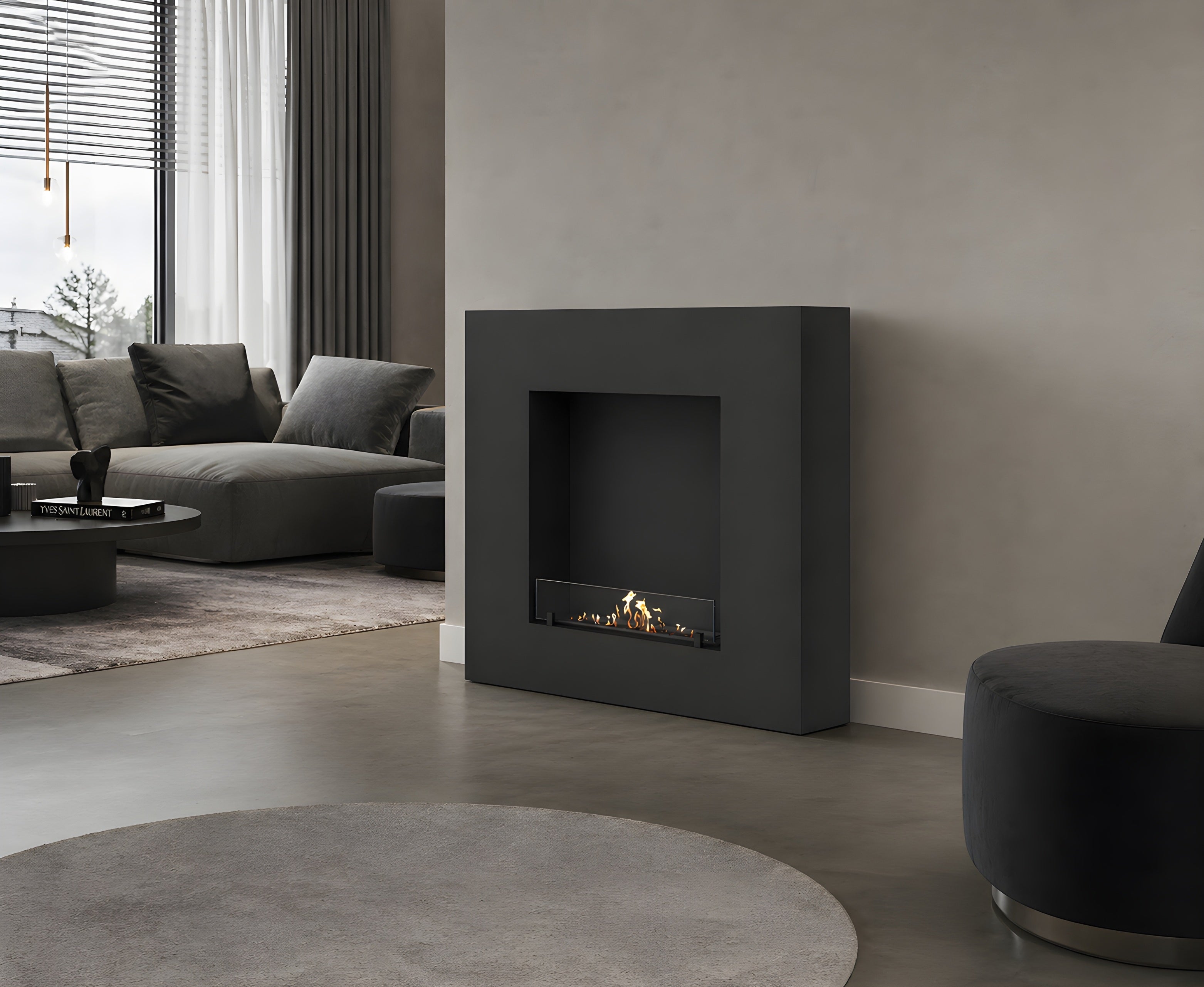 Image of Selected Box Freestanding Fireplace 120 cm
