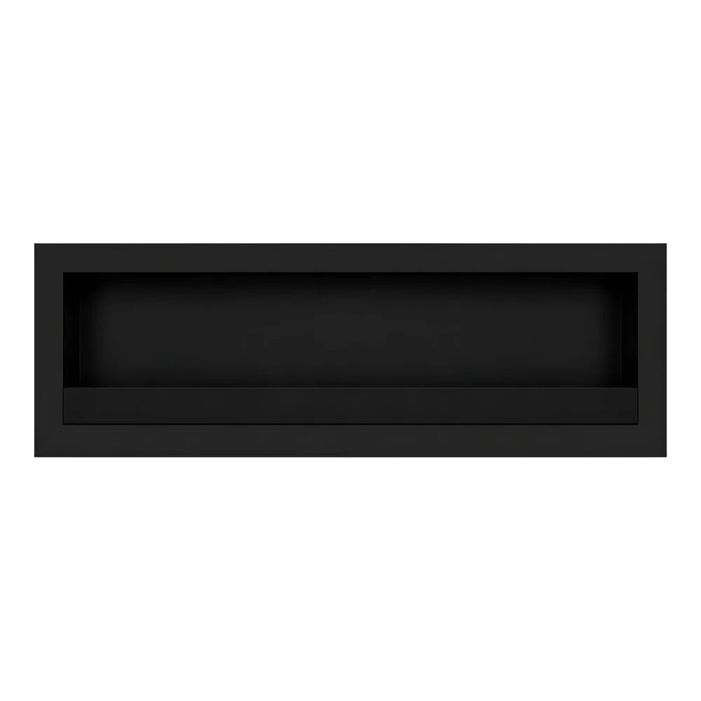 Image of Selected Box Wall Mounting Fireplace Black 140 cm