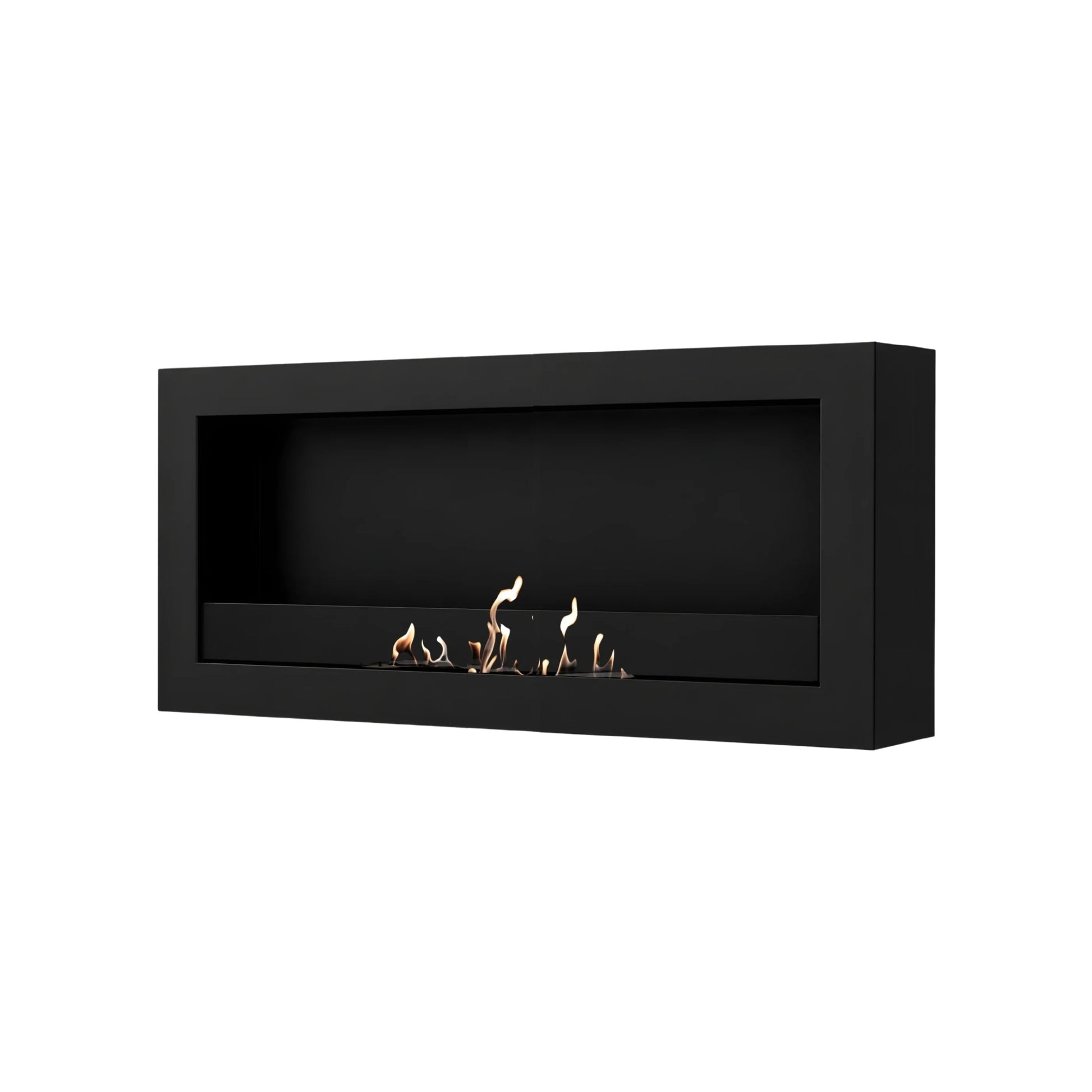 Selected Box Wall Mounting Fireplace Black 80 cm