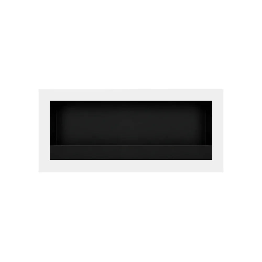 Image of Selected Box Wall Mounting Fireplace White 80 cm