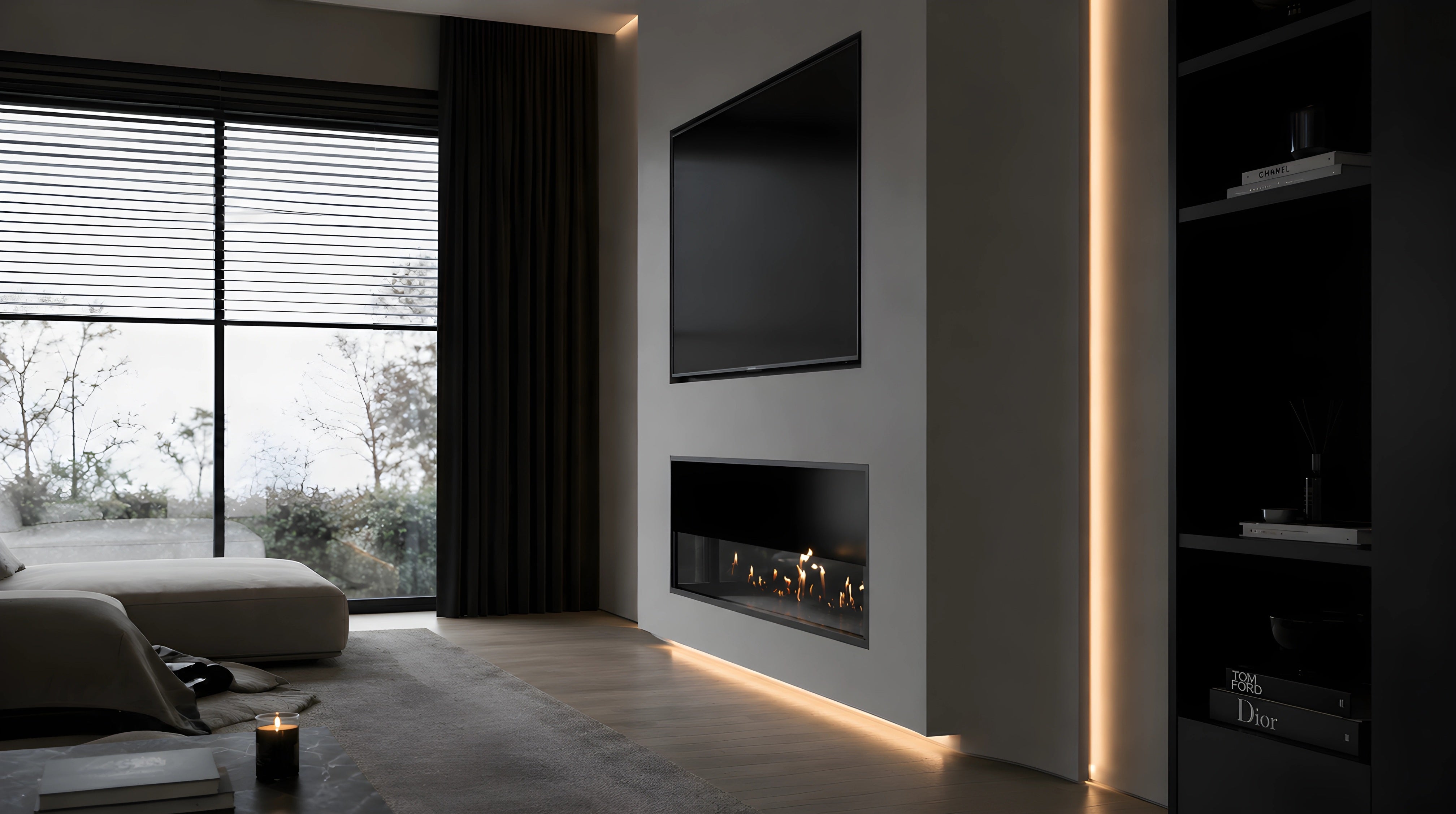 Image of Selected Built-in Fireplace 100 cm