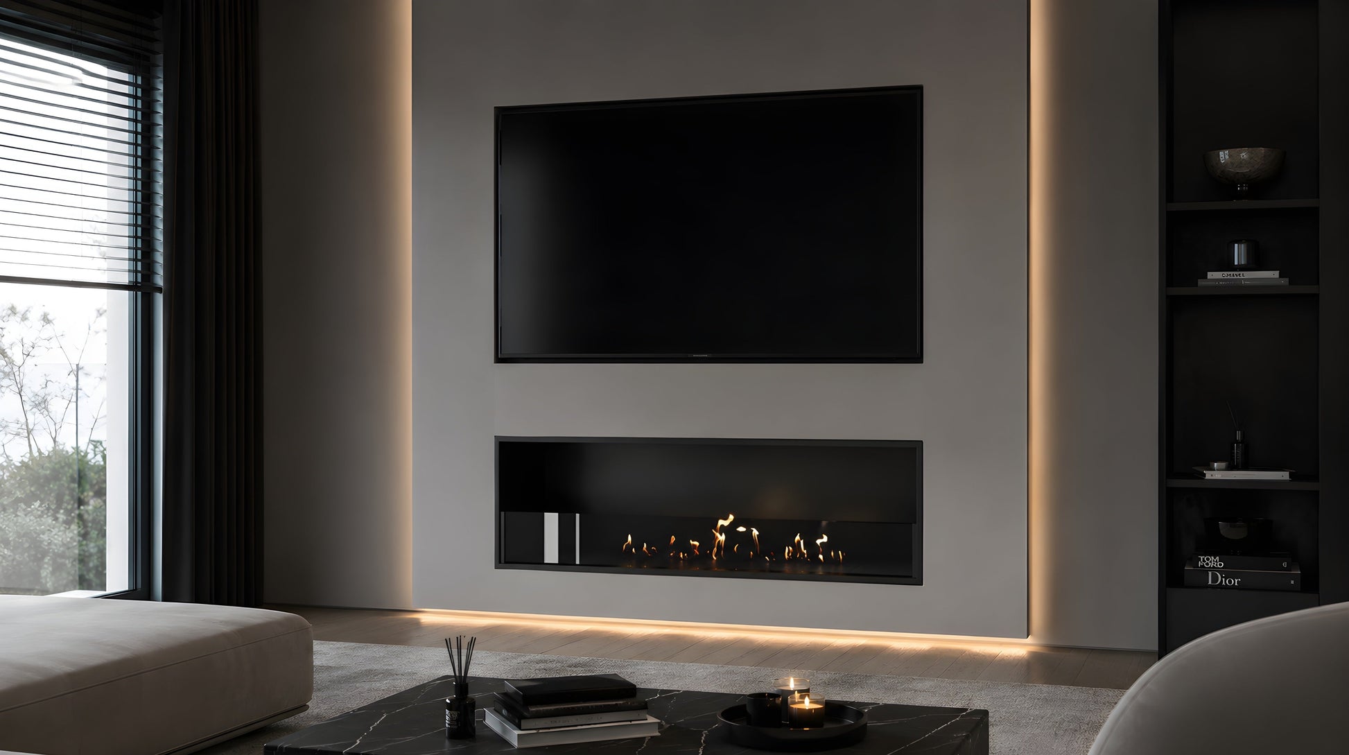 Selected Built-in Fireplace 100 cm