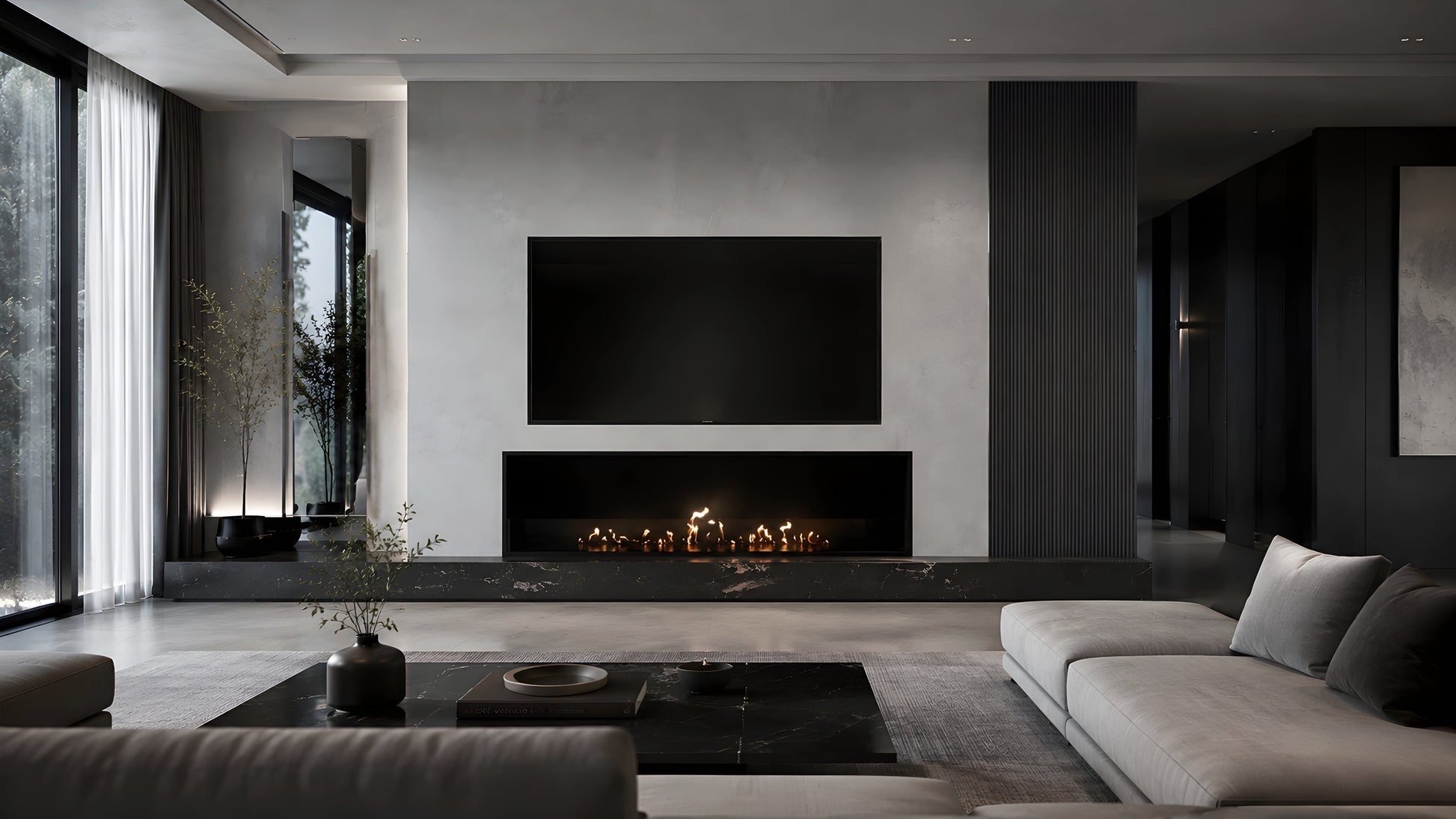 Selected Built-in Fireplace 140 cm