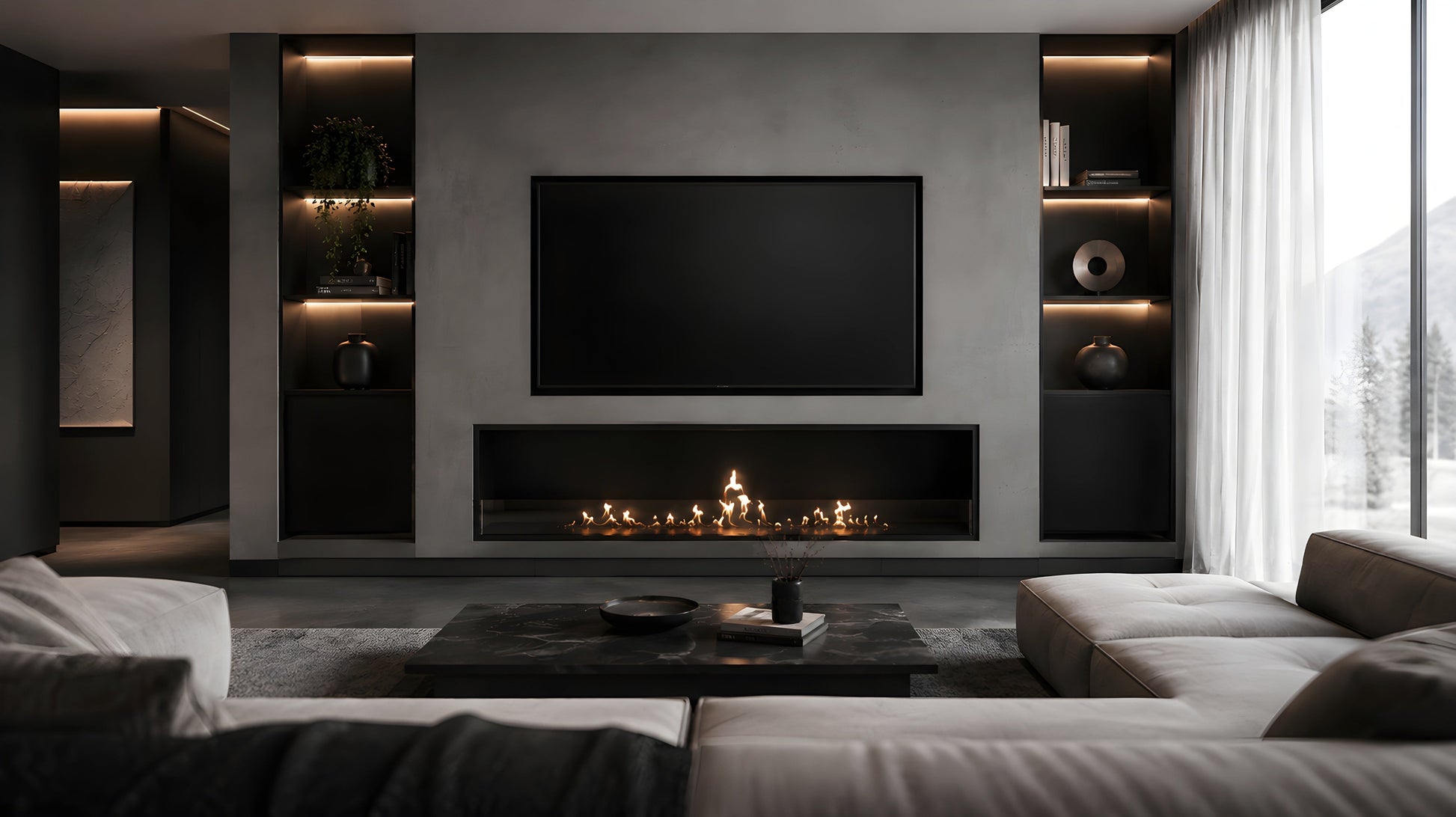 Selected Built-in Fireplace 150 cm