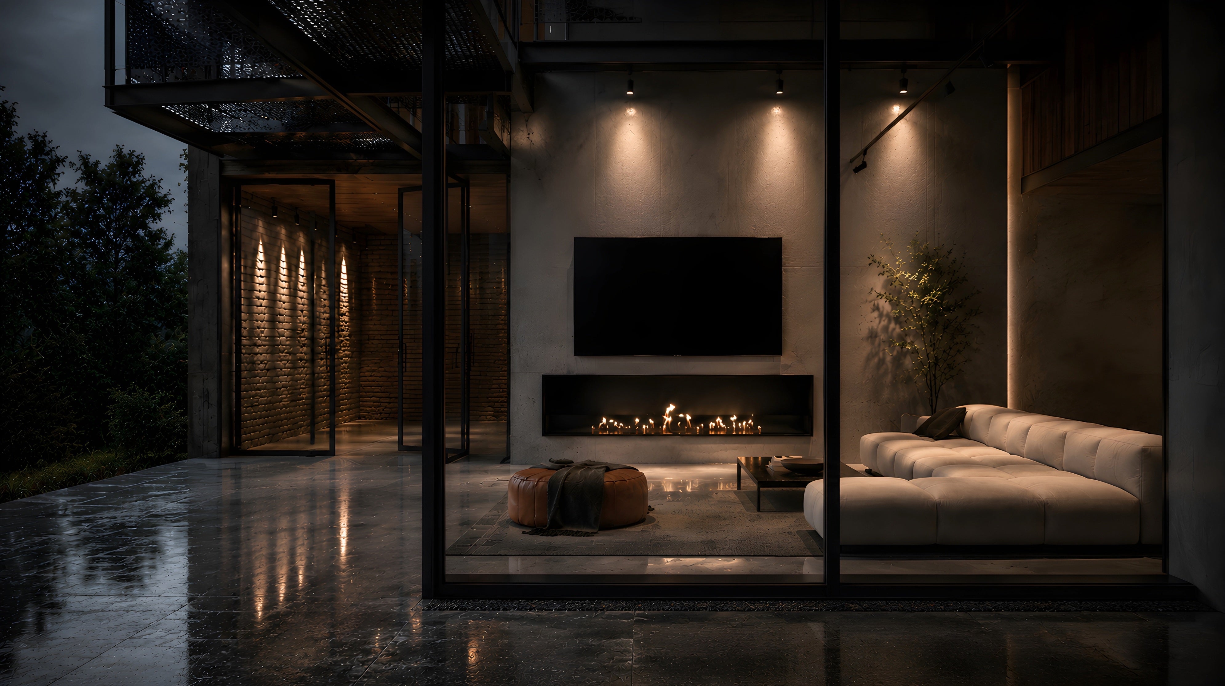 Image of Selected Built-in Fireplace 180 cm
