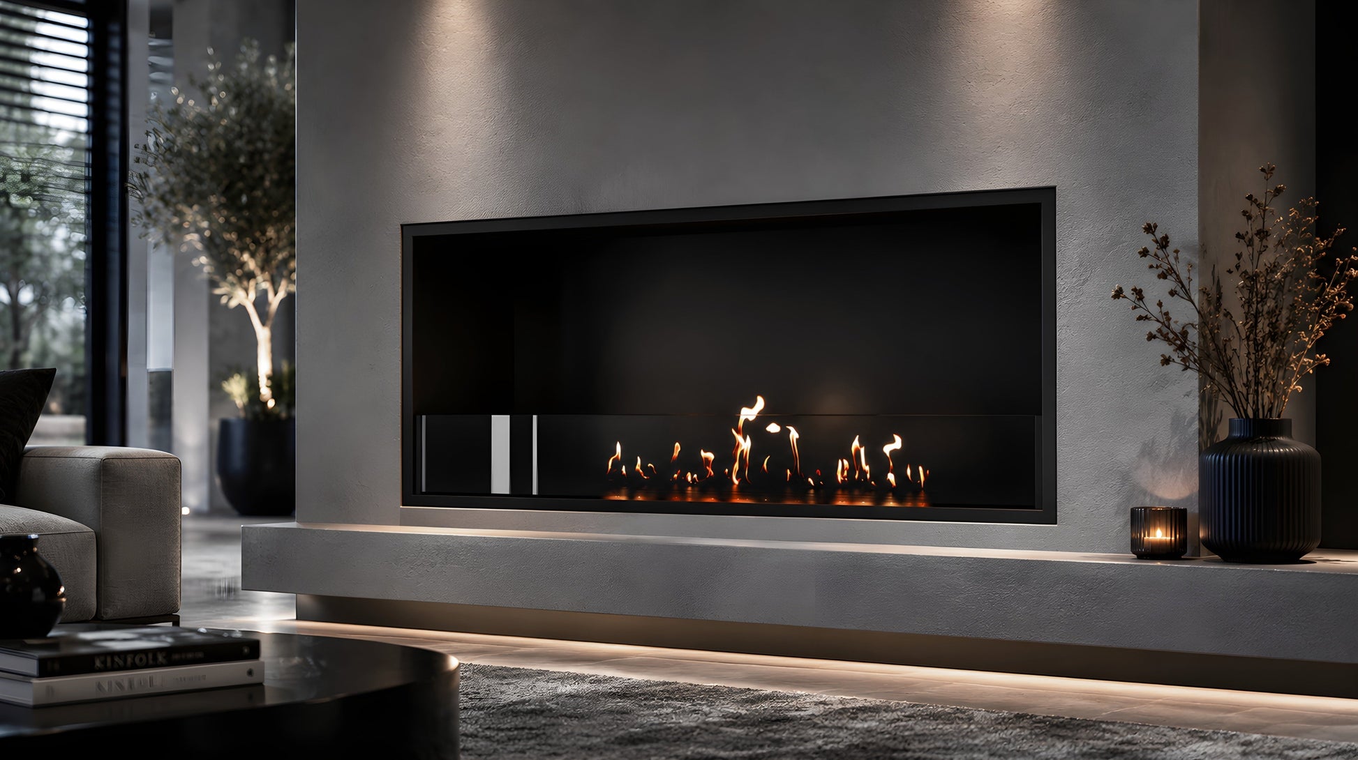 Selected Built-in Fireplace 80 cm