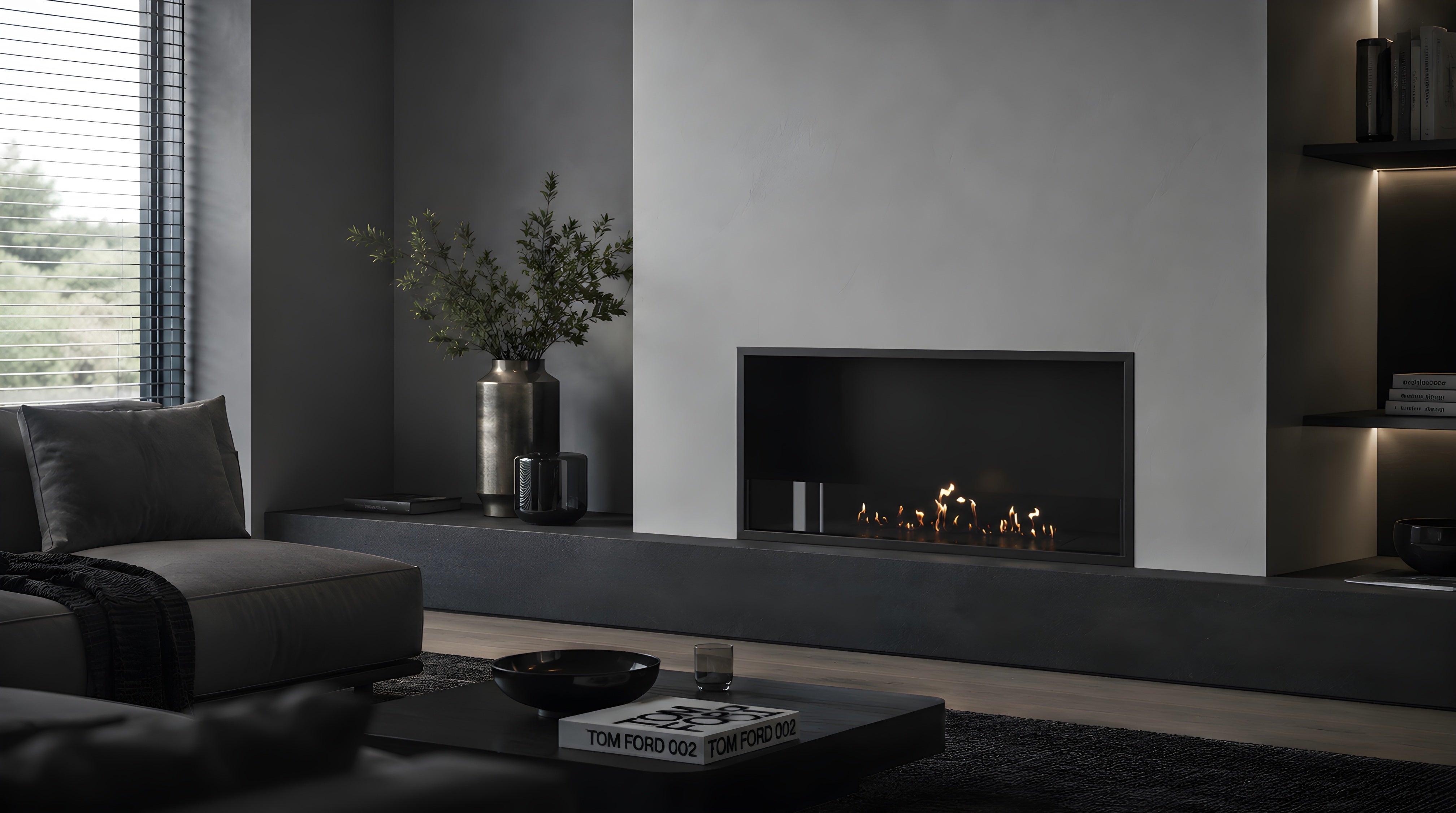 Image of Selected Built-in Fireplace 90 cm