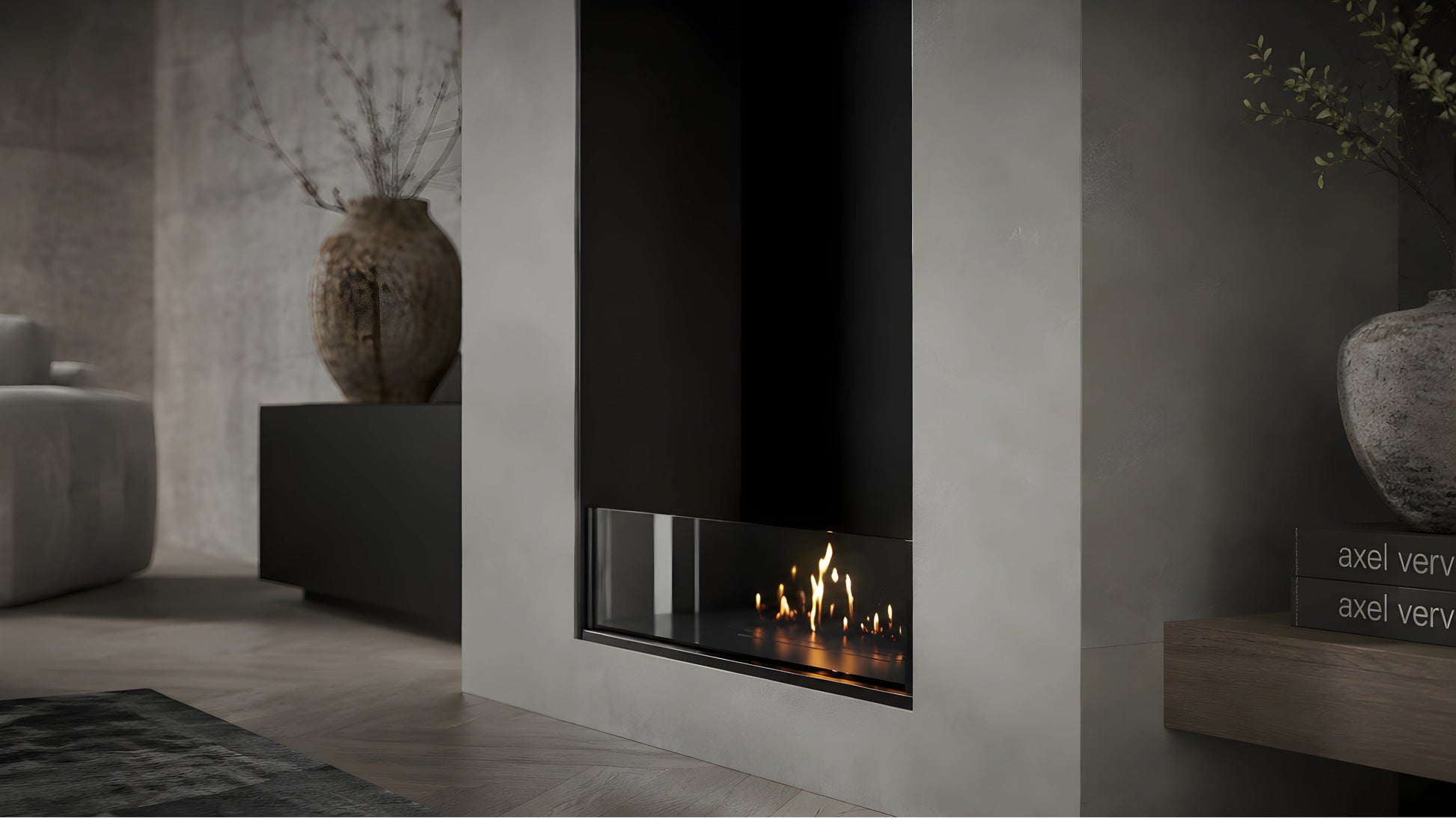 Selected Vertical Fireplace 60 x 100 cm