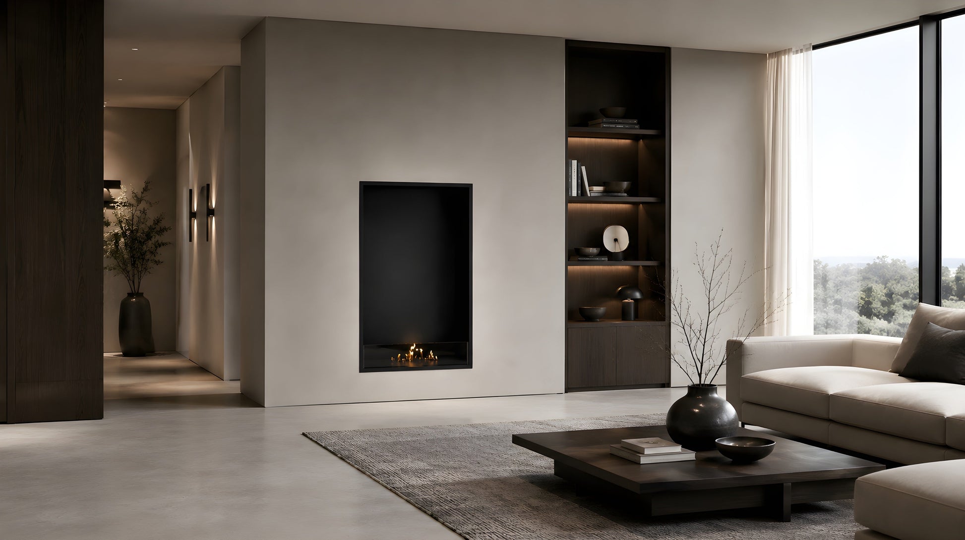 Selected Vertical Fireplace 70 x 100 cm