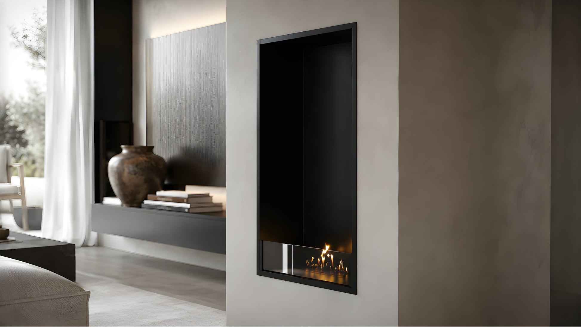 Selected Vertical Fireplace 60 x 120 cm
