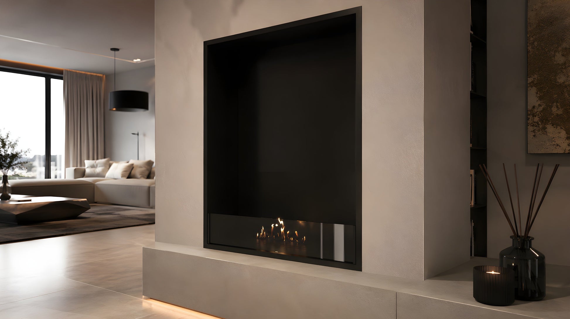 Selected Vertical Fireplace 70 x 120 cm