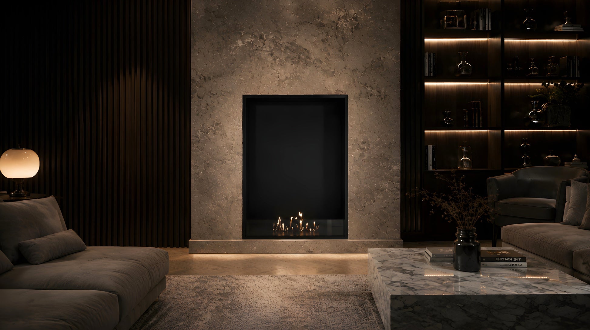 Selected Vertical Fireplace 80 x 120 cm