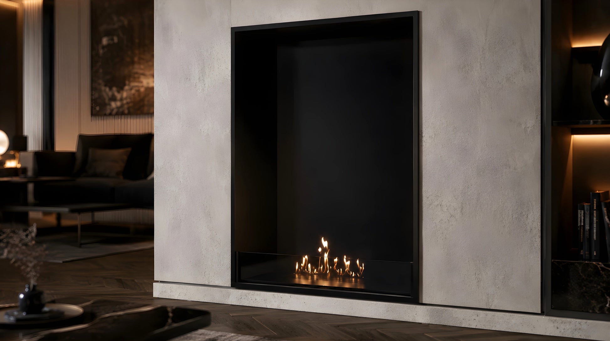 Selected Vertical Fireplace 80 x 140 cm