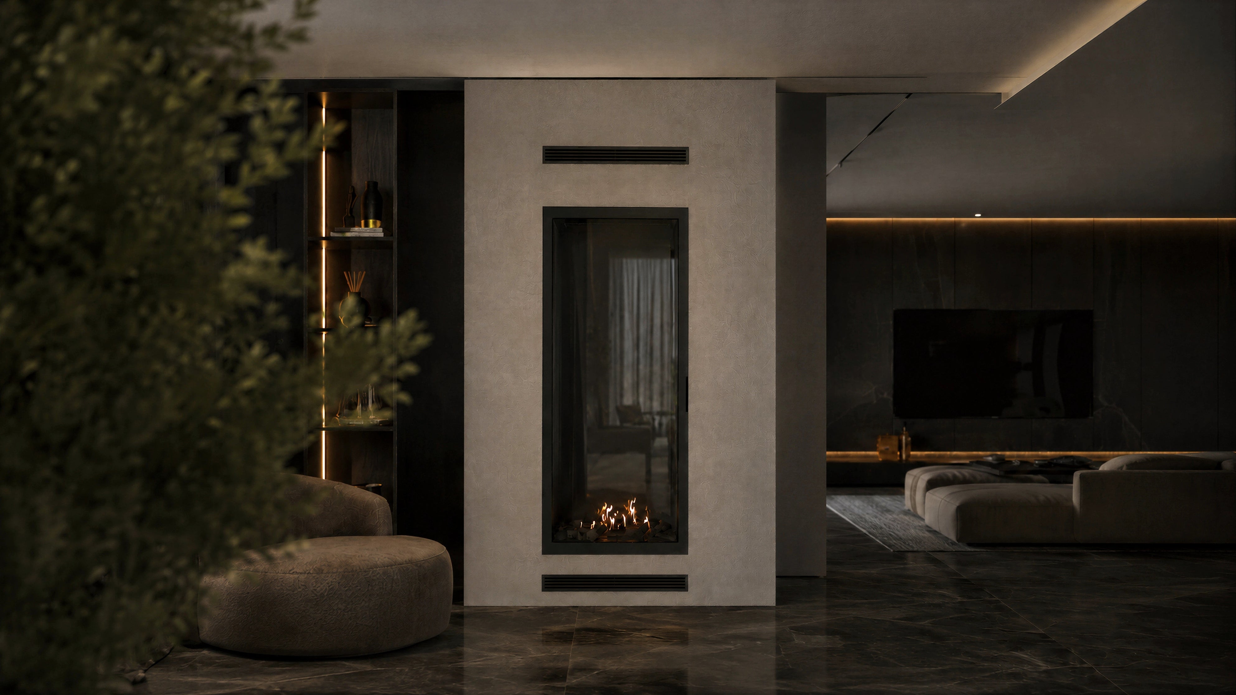 Image of Selected Vertical Single-Sided Full Glass 80 x 160 cm
