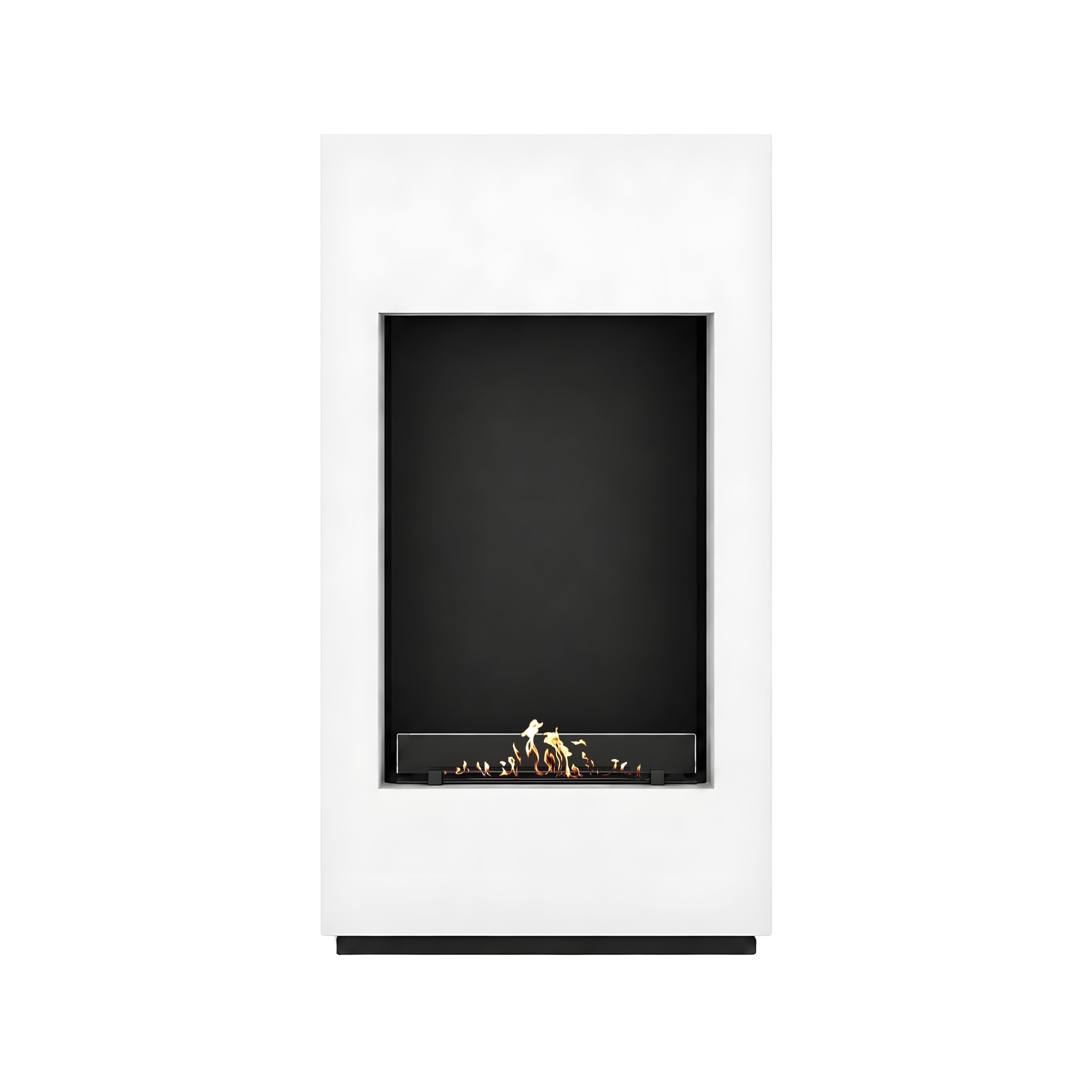 Image of Soho Vertical Freestanding Fireplace white H120 cm