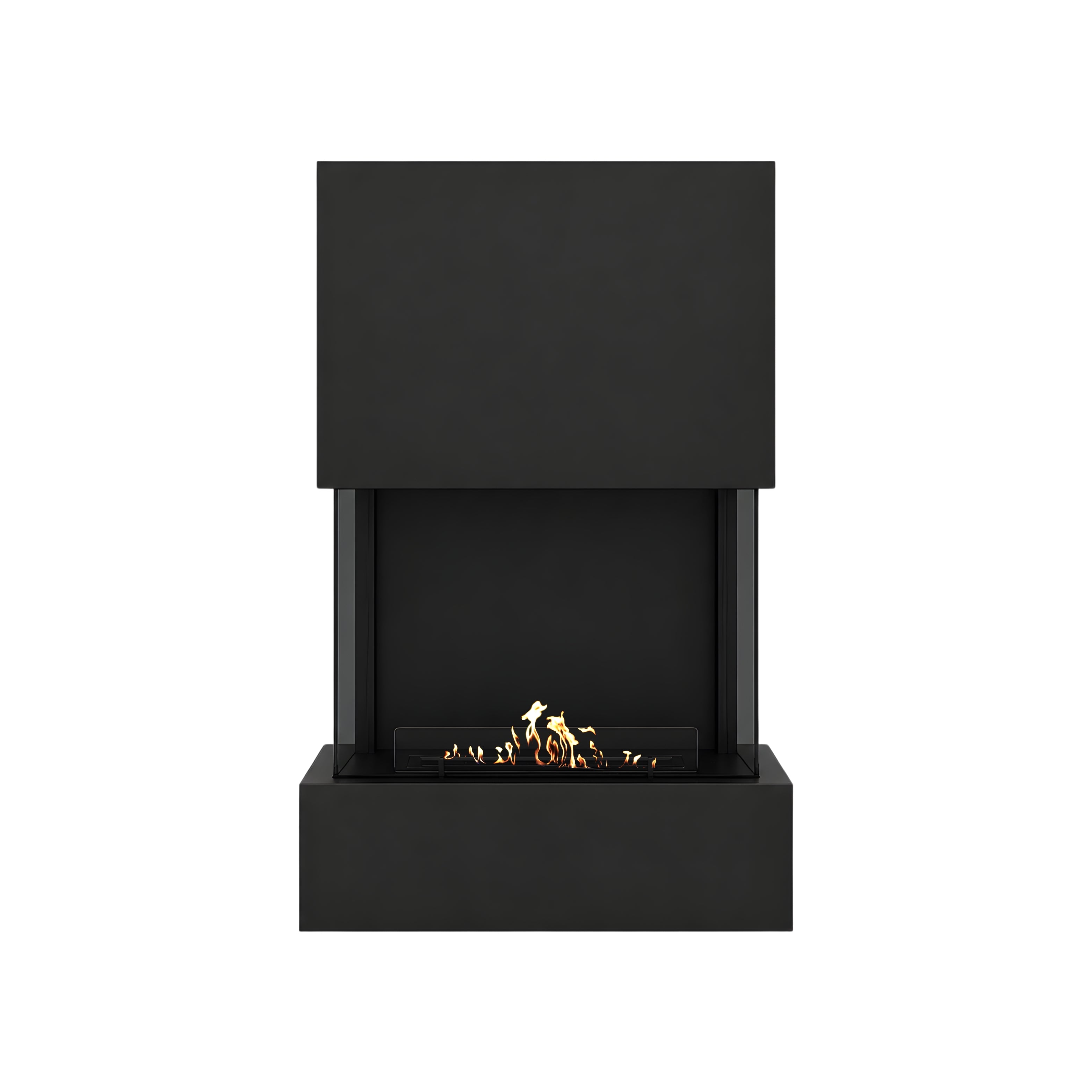 Image of Sure Freestanding Fireplace Black H190 cm