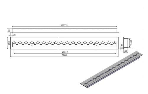 Line Bio Ethanol Brander 180 CM - Bioethanolhaarden