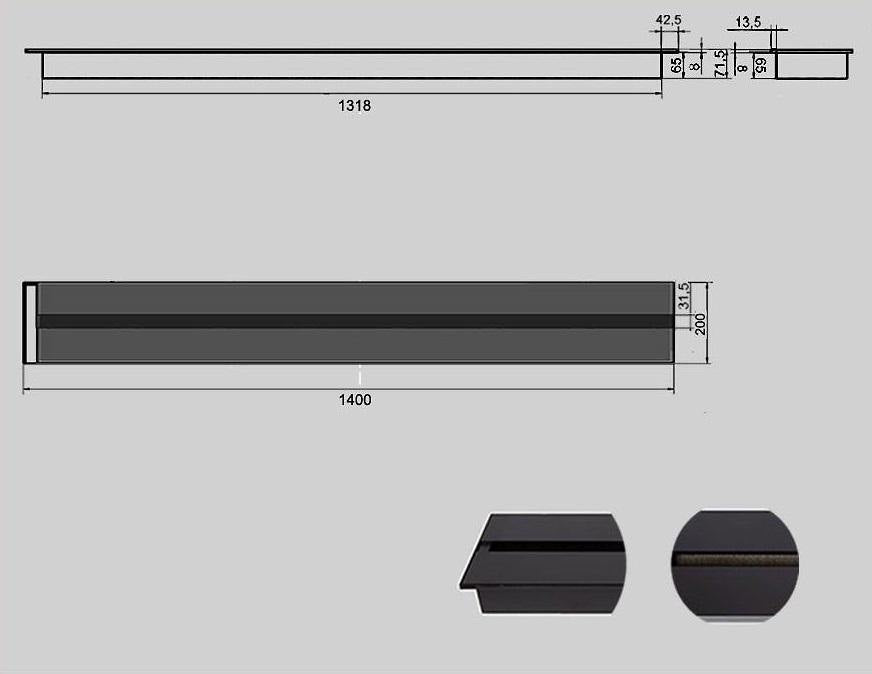 Line Bio Ethanol Brander 140 CM - Bioethanolhaarden