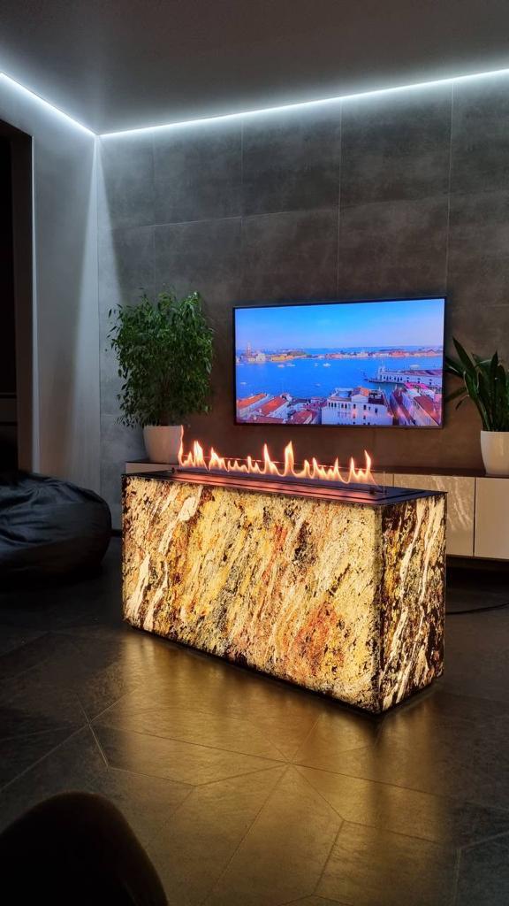 Maria COLD LED Freestanding Bio-Ethanol Fireplace (Product available on request)