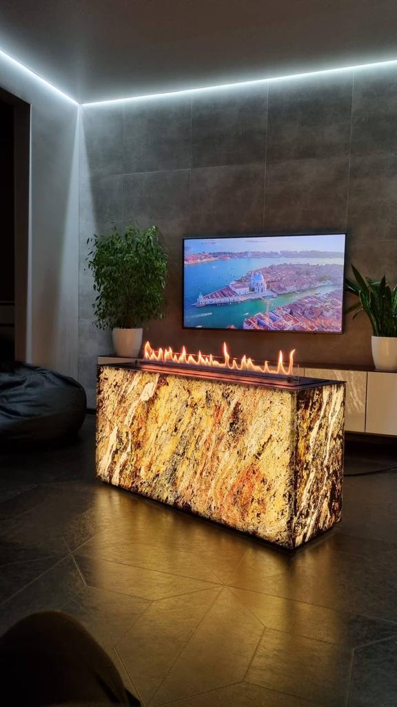 Maria COLD LED Freestanding Bio-Ethanol Fireplace (Product available on request)