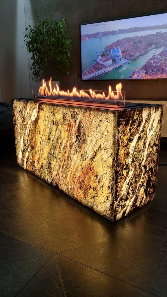 Maria COLD LED Freestanding Bio-Ethanol Fireplace (Product available on request)