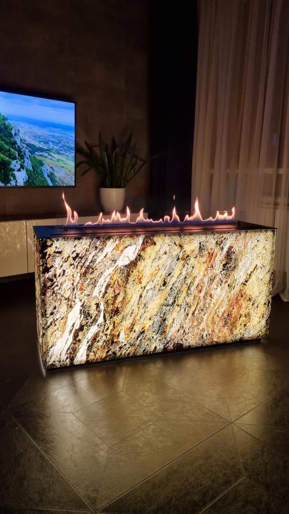 Maria COLD LED Freestanding Bio-Ethanol Fireplace (Product available on request)